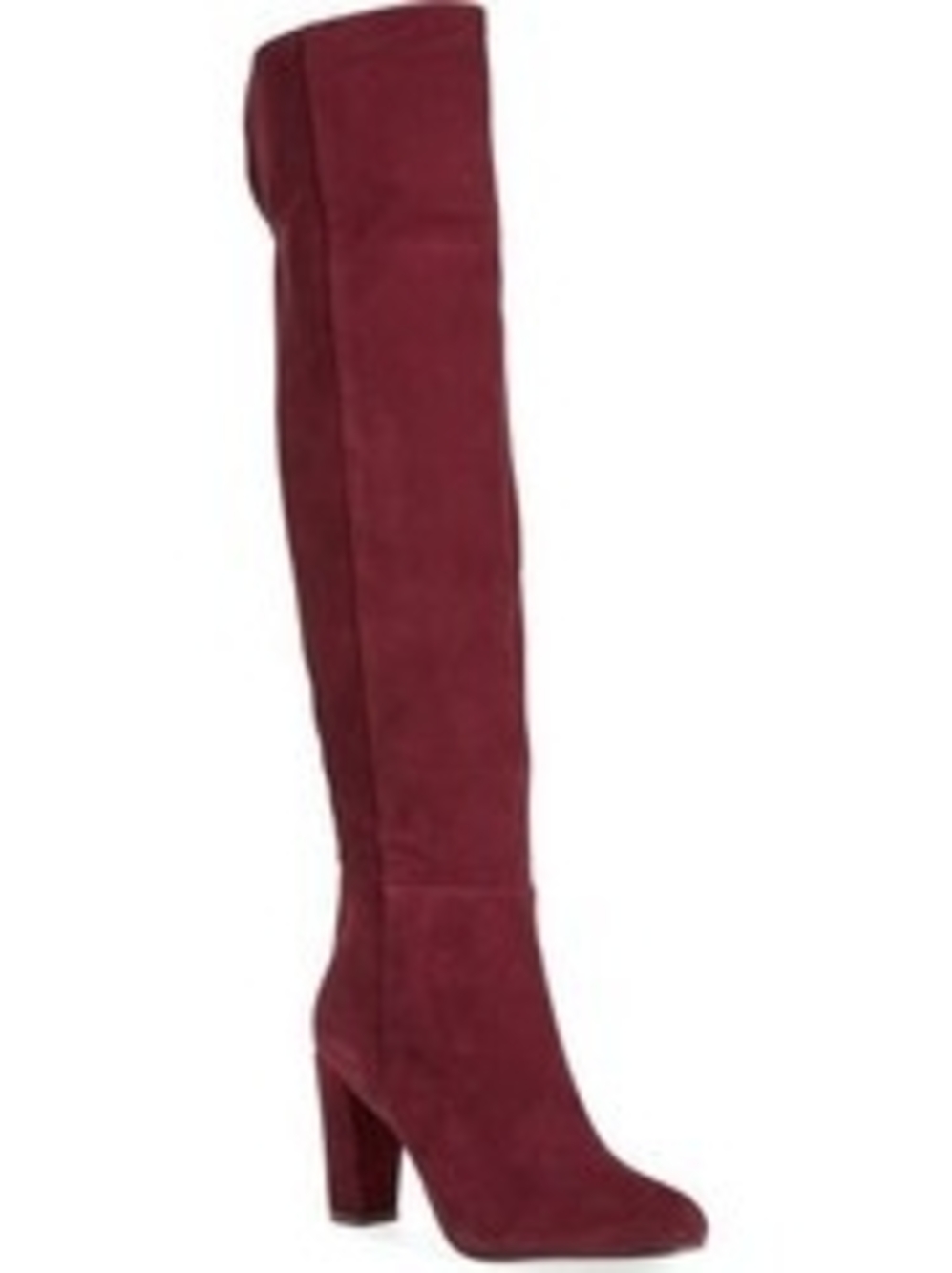 Halogen Burgundy Over-the-Knee Suede Boots